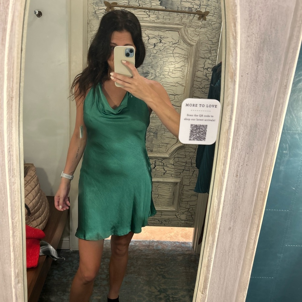 Altar’s State satin dress worn one for a few hours for holiday party.